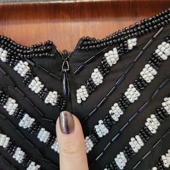 Vintage Luisa Spagnoli beaded 100% silk swing top - Picture 6 of 8